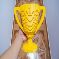 Pixel Trophy / Trofeo Pixelado 3D Printer Model