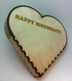 Laser Cut Heart Box