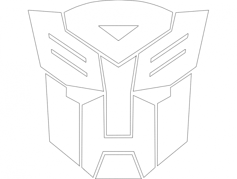 Логотип Autobot в формате dxf
