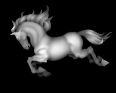 Image en niveaux de gris de cheval