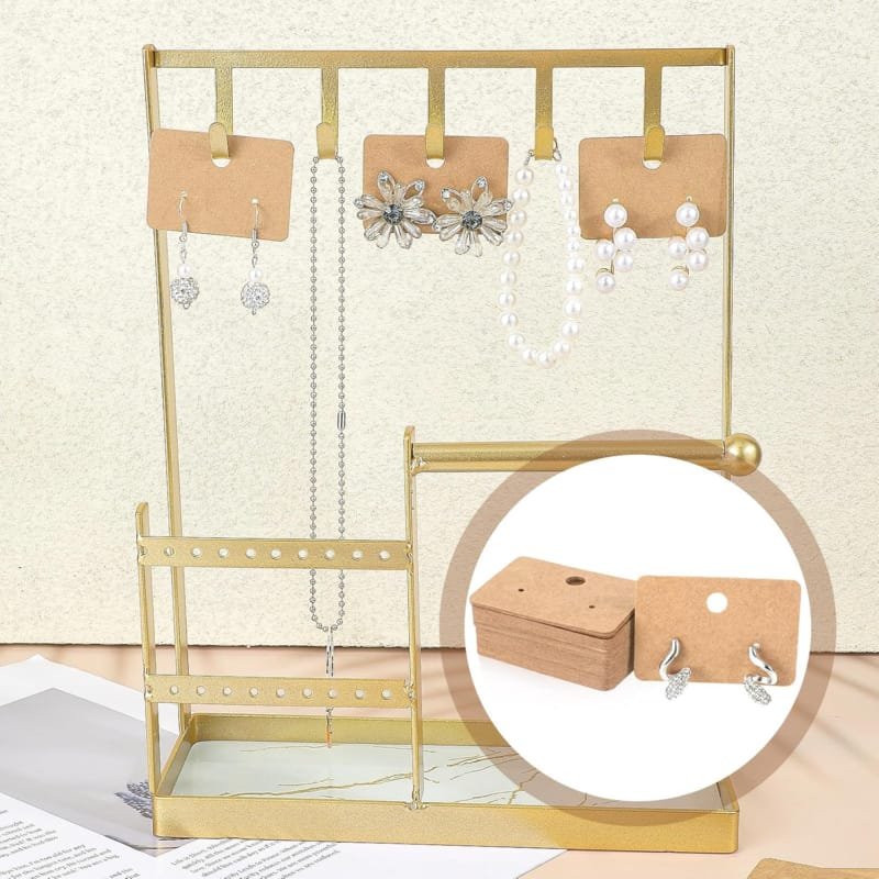 Laser Cut Earring Cards, Earring Display Holder Cards, Kraft Paper Earrings Tags, Hanging Jewelry Display Cards