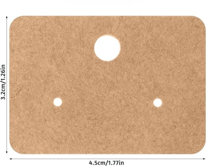 Laser Cut Earring Cards, Earring Display Holder Cards, Kraft Paper Earrings Tags, Hanging Jewelry Display Cards