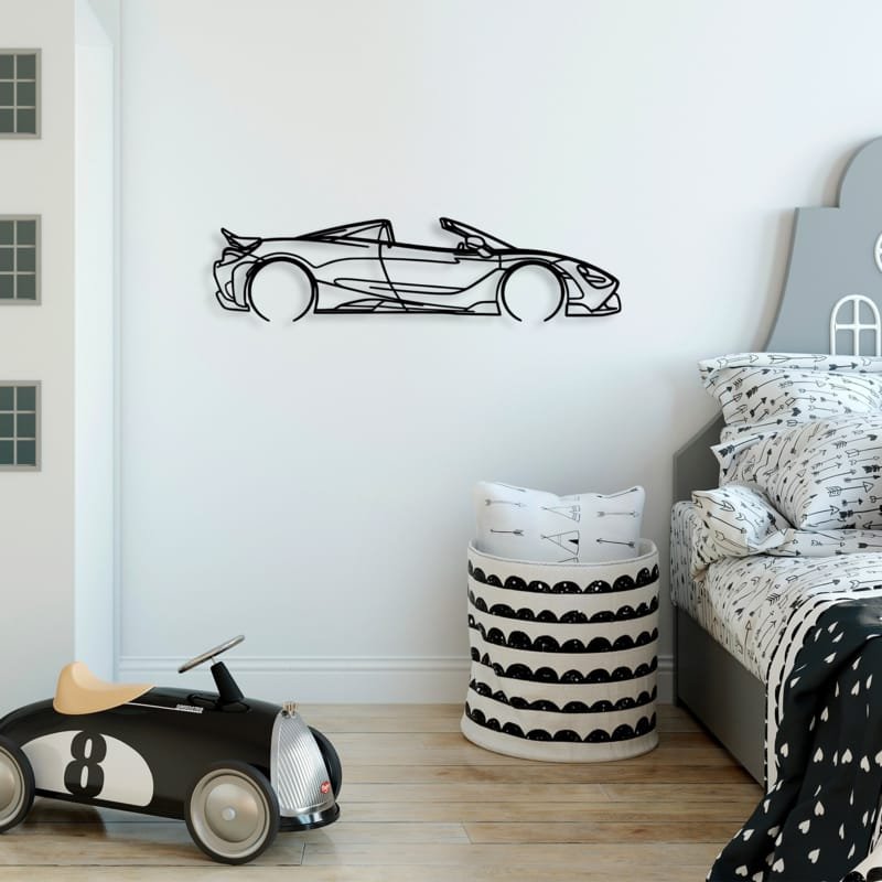 Laser Cut McLaren Silhouette Metal Wall Decor