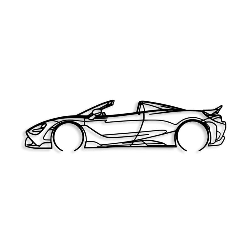 Laser Cut McLaren Silhouette Metal Wall Decor