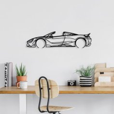 Laser Cut McLaren Silhouette Metal Wall Decor