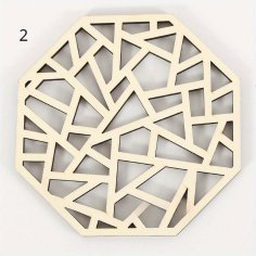 Laser Cut Kitchen Coaster Wooden Pot Holder