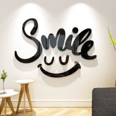 Laser Cut Smile Word Wall Decor