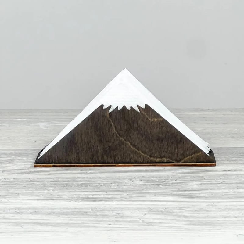 Laser Cut Mountain Napkin Holder, Modern Napkin Holder for Contemporary Spaces