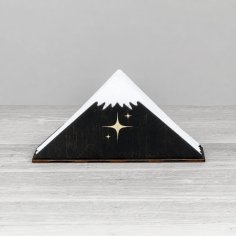 Laser Cut Mountain Napkin Holder, Modern Napkin Holder for Contemporary Spaces