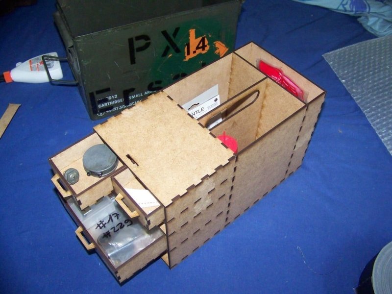 Laser Cut Turn Your Ammunition Box Into Storage Box Free Vector
