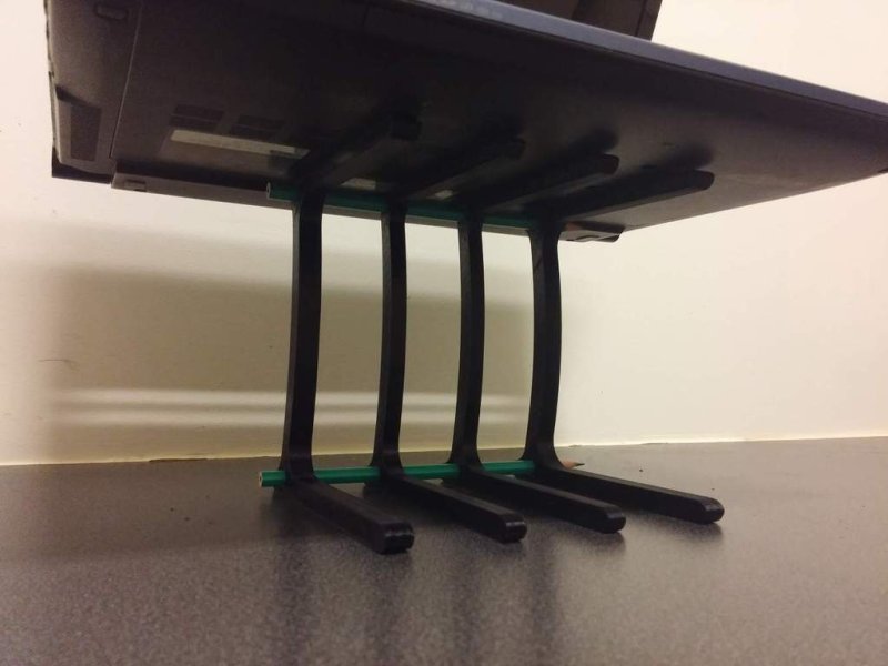 Laptop Stand Minimal Material 3D Printer Model Download Free STL File