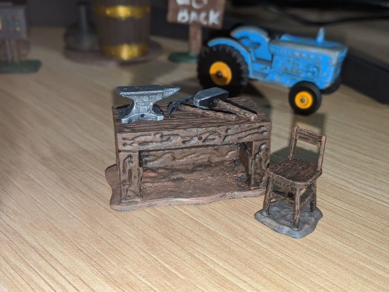 Small Rough Chair 3D Printer Model Download Free STL File 3axis.co