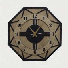 Laser Cut Modern Decorative Large Home Office Wall Clock