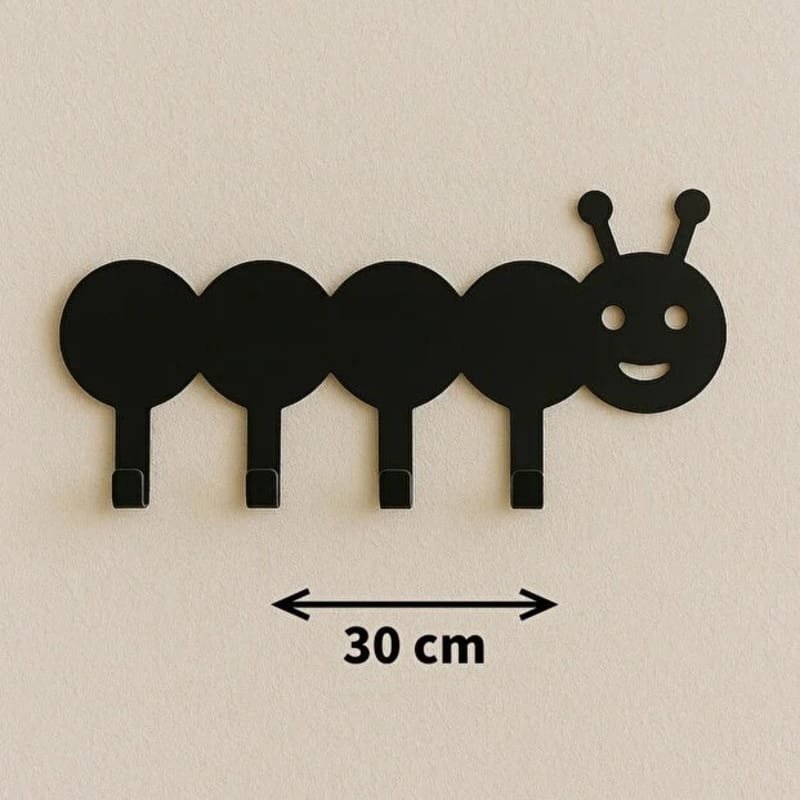 Laser Cut Kids Room Coat Rack, Cute Animal Shaped Metal Coat Rack