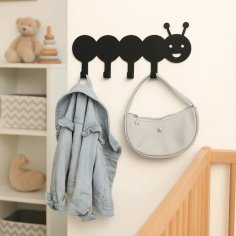 Laser Cut Kids Room Coat Rack, Cute Animal Shaped Metal Coat Rack