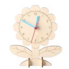 Laser Cut Science Experiment Kits DIY Clock Model for Kids Beginners Developmental Toy