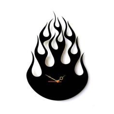 Laser Cut Fire Flame Wall Clock
