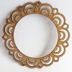 Laser Cut Round Mirror Frame