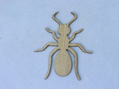 Laser Cut Unfinished Ant Wood Cutout Free Vector