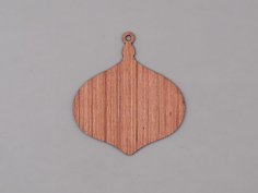 Laser Cut Wooden Christmas Bauble Craft Blank Free Vector