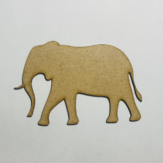 Laser Cut Elephant Wooden Cutout Unfinished Craft Free Vector