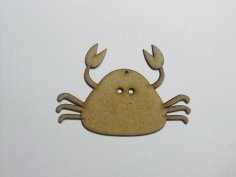 Laser Cut Crab Unfinished Wood Shape Cutout Free Vector