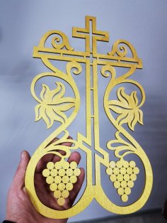 Laser Cut Cross Ornament Template Free Vector