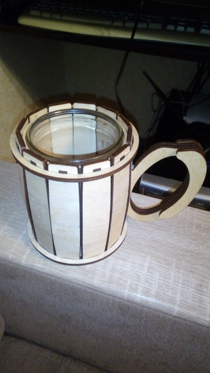 Laser Cut Cup Holder Free Vector