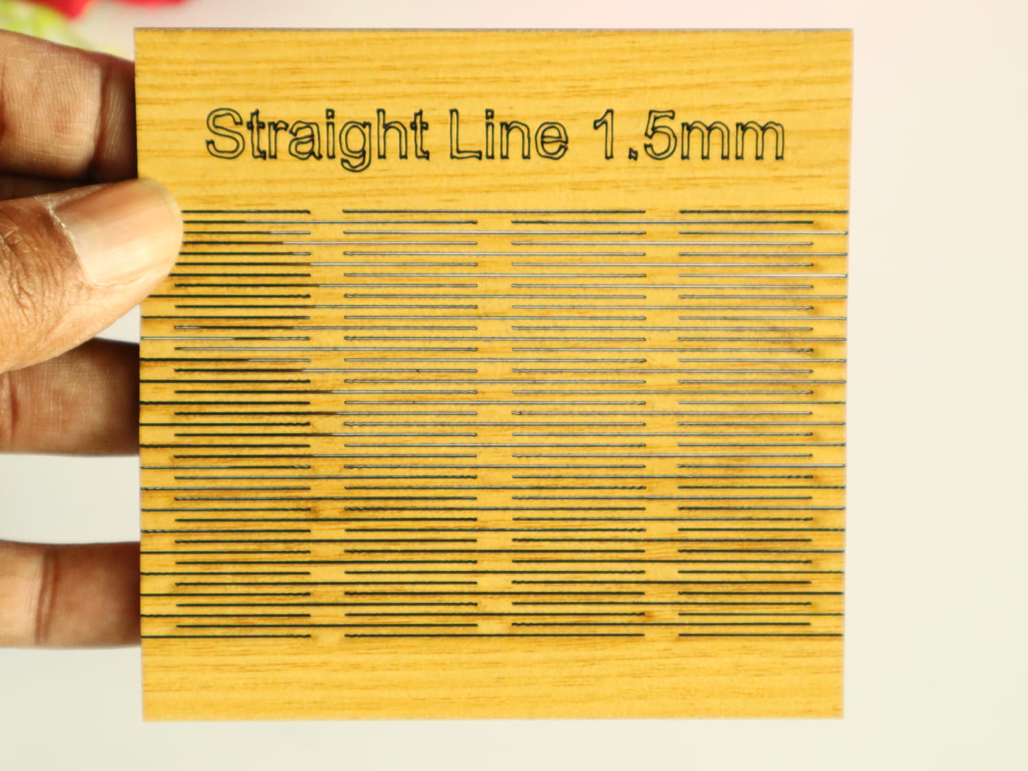 Laser Cut Living Hinge Pattern Straight Line 1.5mm Free Vector