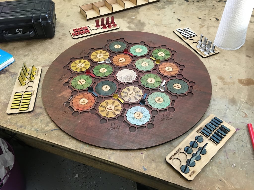 Laser Cut Settlers Of Catan DXF File