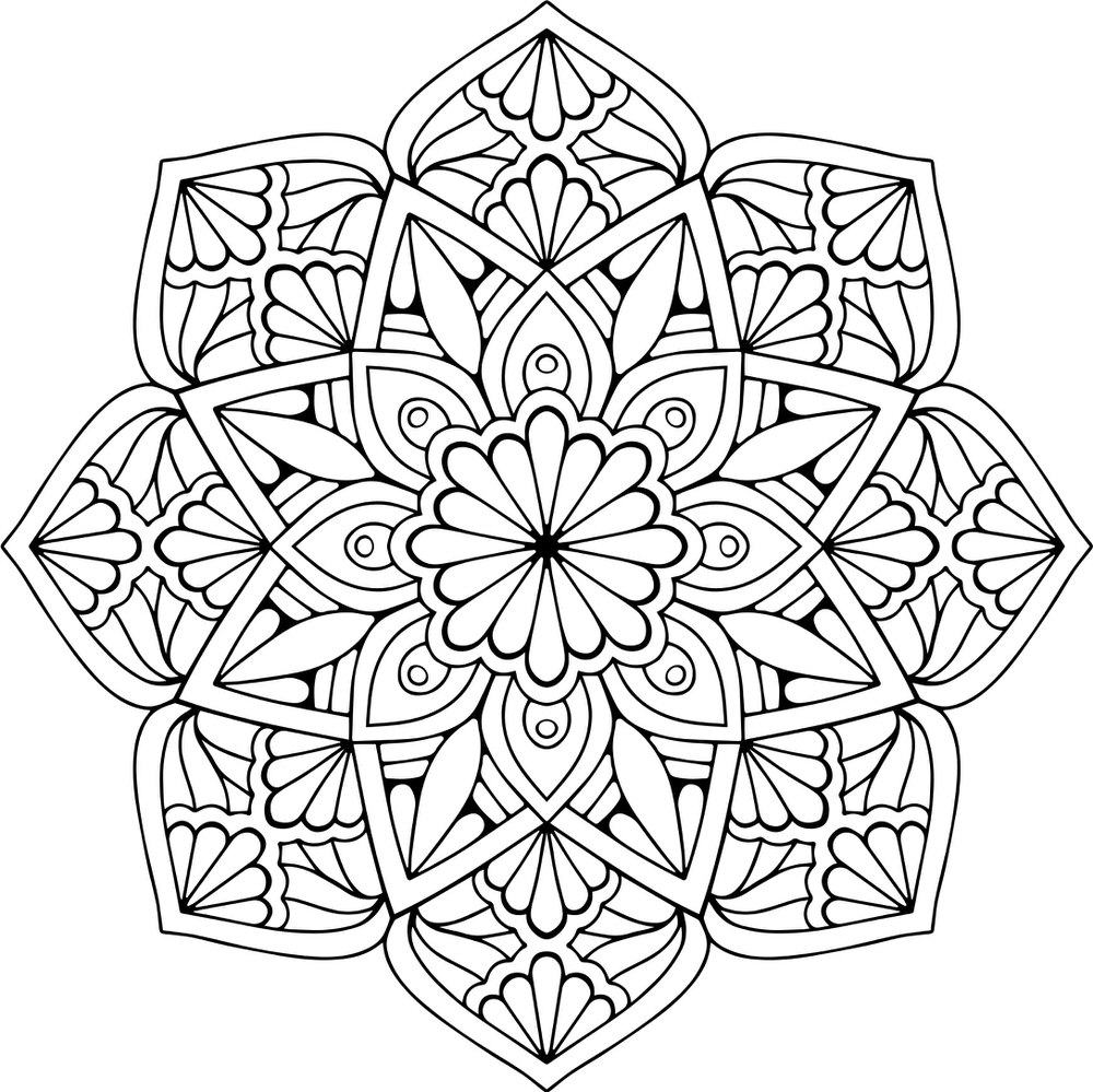 Mandala fleuri
