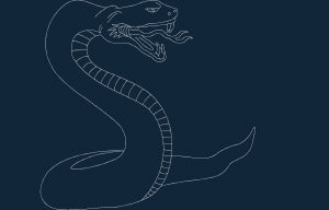 Fichier dxf serpent serpent