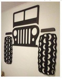 Лазерная резка декора стеновых панелей Jeep