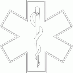 Star Of Life DXF File