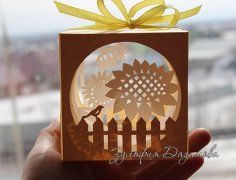 Zodiac Cancer Paper cut light box template 3D shadow box