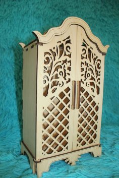 Laser Cut Kids Toy Cabinet Children Furniture Doll House Kids Toy House Free Vector