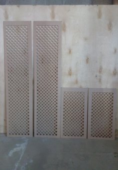 Diseño de patrón de separador cortado con láser