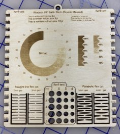 Creative Space Xtool S1 Laser Test Files Engrave Test Cut Test 