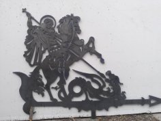 Laser Cut Saint George The Victorious Weathervane DXF File