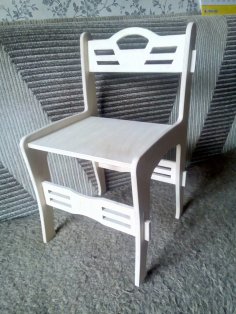 Laser Cut Chair CNC Template DXF File