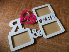 Picture frame I love you Free Vector