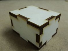 Lazer kesim için basit parametrik kutu üreteci