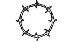 Wire Frame Round Design dxf File