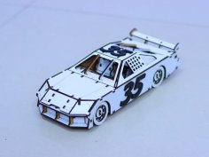 Laser Cut Nascar Race Car Toy Wooden 3D Puzzle