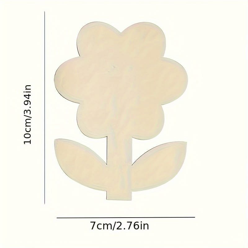 Laser Cut Flower Wooden Floral Shape for DIY Painting and Home Holiday Decorations