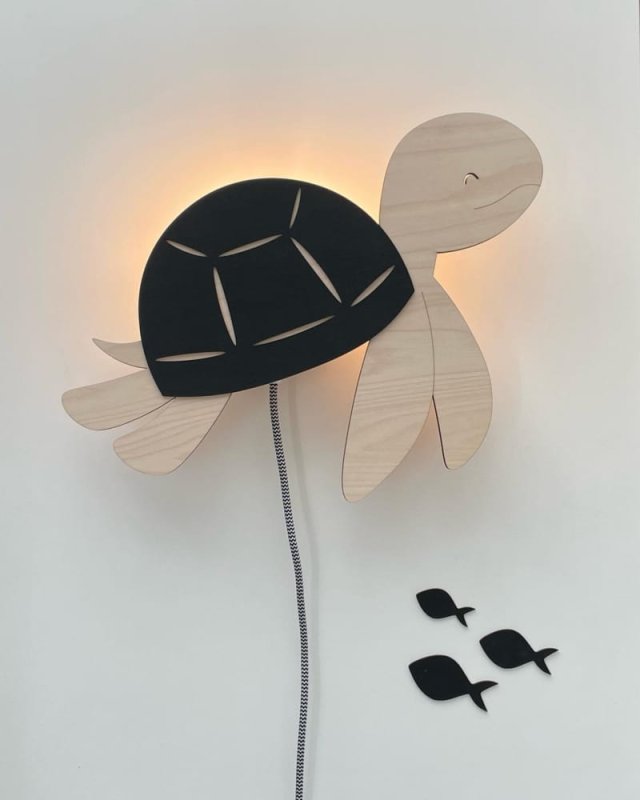 Laser Cut Sea Turtle Night Light – Turtle Kids Room Lamp
