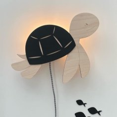 Laser Cut Sea Turtle Night Light – Turtle Kids Room Lamp