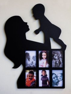 Laser Cut Personalized Mothers Day Photo Frame Baby Photo Frame With Mother