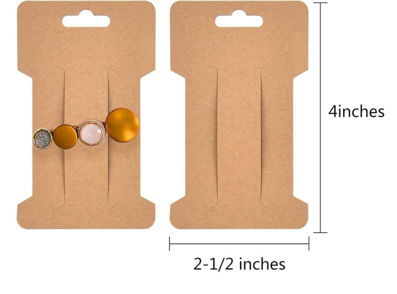 Laser Cut Hair Clip Bow Display Cards Hair Barrettes Jewelry Display Holder