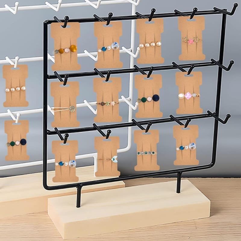 Laser Cut Hair Clip Bow Display Cards Hair Barrettes Jewelry Display Holder